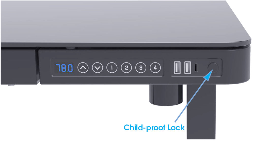 Luna Electric Sit-Stand Desk | Adjustable Desk Oxfordshire | Matt & Glass Finish