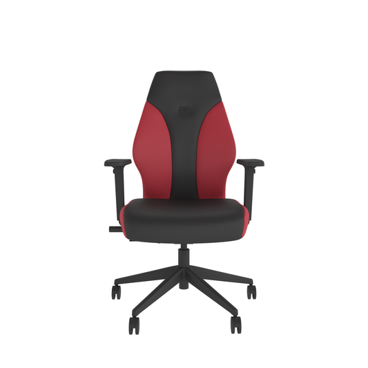Gaming Chair – Scarlet Red | Ergonomic Design | Adjustable Height | Lumbar Support
